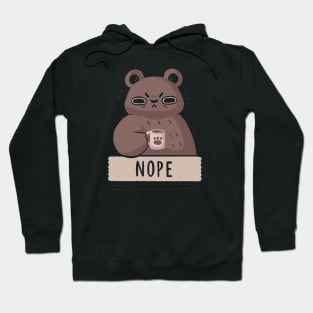 Nope Bear Hoodie